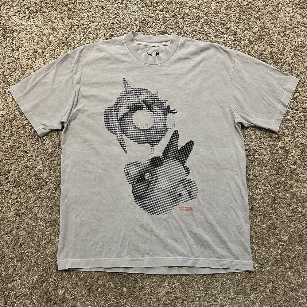 Emergency Intercom Clay Heads Enya Umanzor Drew Phillips Merch Tee Shirt Large